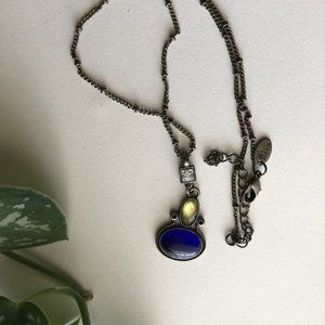 Lia Sophia Blue Gemstone Necklace